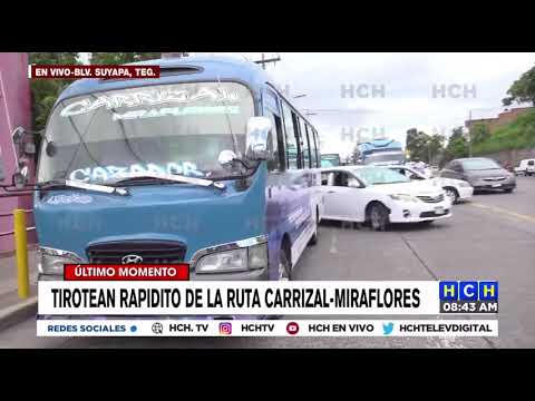 ¡Pánico! Tirotean bus rapidito de la ruta Carrizal-Miraflores