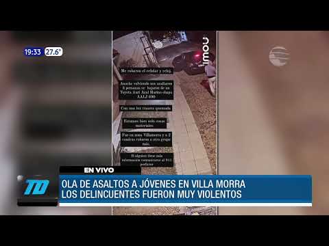 Ola de asaltos en el barrio Villa Morra de Asunción