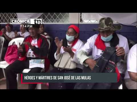 Rinden homenaje a Héroes y Mártires de San José de Las Mulas, Matiguás - Nicaragua