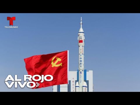 China lanza aeronave espacial con tres astronautas a bordo | Al Rojo Vivo | Telemundo