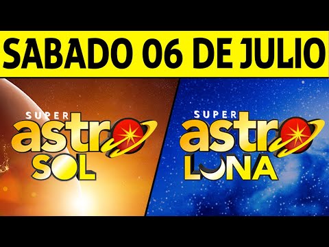 Resultado ASTRO SOL y ASTRO LUNA del Sábado 6 de Julio de 2024  SUPER ASTRO