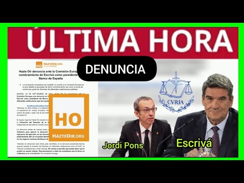 #ÚLTIMAHORA - #HazteOir DENUNCIA a Escrivá y su NUEVO CONSEJERO