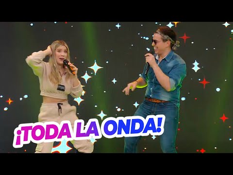 ¡El imitador de Carlos Vives logró que Laurita Fernández se ponga a bailar!