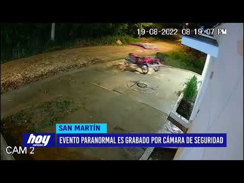 San Martín: Evento paranormal es grabado por cámara de seguridad
