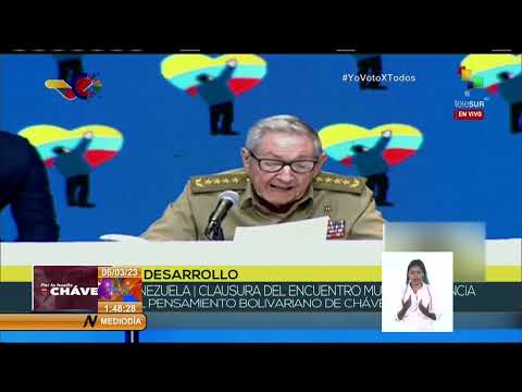 Cuba: Transmisión íntegra de las palabras de Raúl Castro en el homenaje al Comandante Hugo Chávez