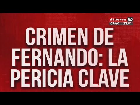 Crimen de Fernando: habló perito forense