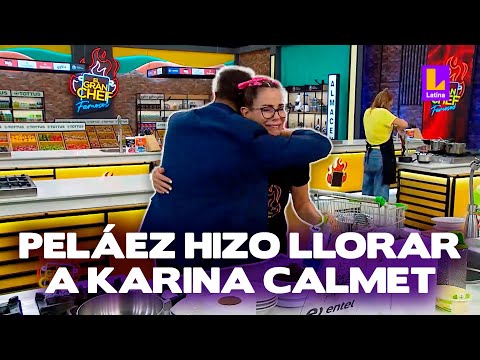 Sal a la herida: Peláez da los cinco a Karina en mano dañada y la hace llorar | El Gran Chef Famosos
