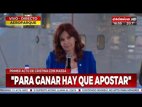 Cristina Kirchner: Para ganar, siempre hay que apostar