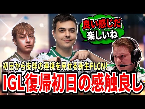 新生FLCNが始動！スクリム初日から抜群の連携でファイトを楽々制していく！そして、IGLに復帰したハルの感想は...!【APEX翻訳】