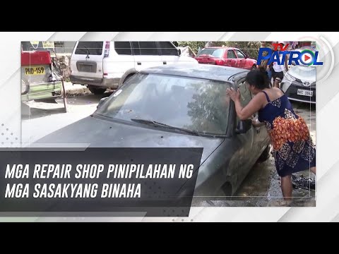 Mga repair shop pinipilahan ng mga sasakyang binaha |TV Patrol