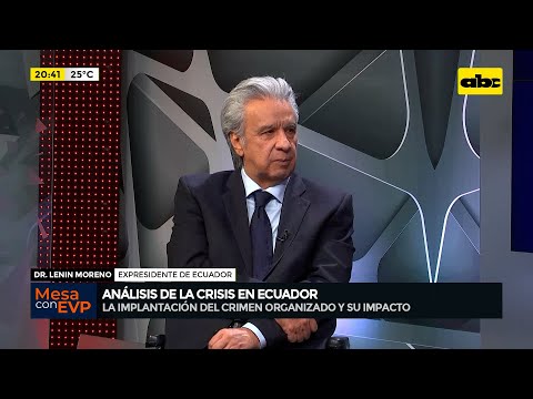 El expresidente Lenín Moreno habla sobre la crisis de Ecuador