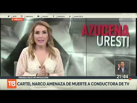 México: cartel narco amenaza de muerte a conductora de TV
