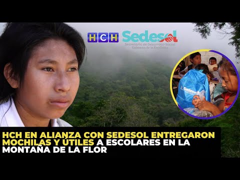 HCH en alianza con SEDESOL entregaron mochilas y útiles a escolares en La Montaña de La Flor