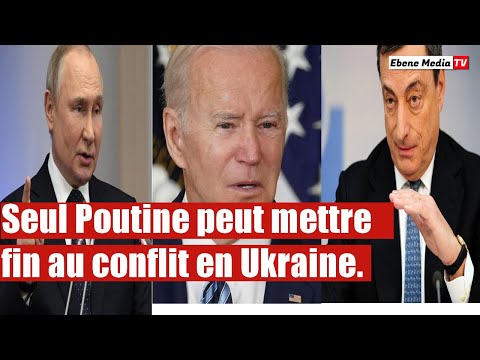 DRAGHI: Seul Poutine peut mettre fin à la guerre en Ukraine pas vous.