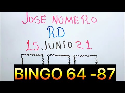 NÚMEROS DE LA SUERTE PARA HOY 15 DE JUNIO DE 2021 | BINGO NÚMERO 64,87