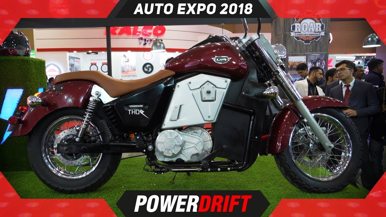 UM Renegade Thor @ Auto Expo 2018 : PowerDrift