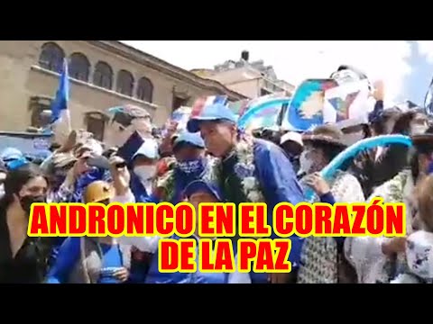 ANDRONICO RODRIGUEZ FUE RECIBIDO POR UNA GRAN MULTITUD EN EL CENTRO DE LA PAZ...