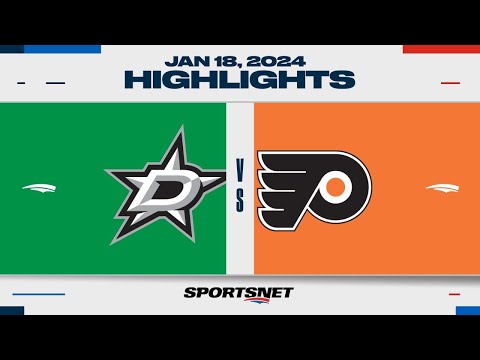 NHL Highlights | Stars vs. Flyers - January 18, 2024