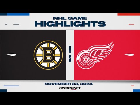 NHL Highlights | Bruins vs. Red Wings - November 23, 2024