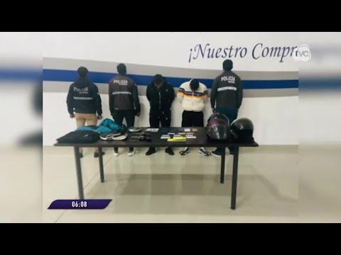 Policía captura a dos extranjeros que son acusados de cometer varios delitos en el norte de Quito