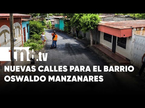Barrio Oswaldo Manzanares en Managua estrena dos tremendas calles - Nicaragua