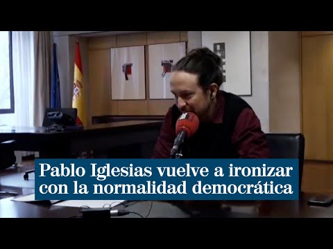 Pablo Iglesias ironiza con la normalidad democrática y el rechazo de entrevistas de Pedro Sánchez