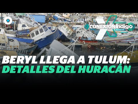 Huracán Beryl toca tierra en Tulum y avanza hacia Yucatán