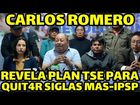 EXMINISTRO CARLOS ROMERO DICE PRESIDENTE ARCE YA NO ES UNA OPCIÓN PARA LAS ELECCIONES PARA NADIES..