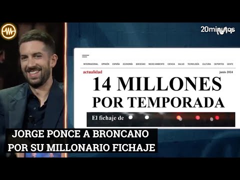 Jorge Ponce en LA RESISTENCIA a Broncano por su millonario fichaje en TVE