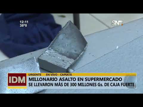 Millonario asalto en supermercado en Capiatá