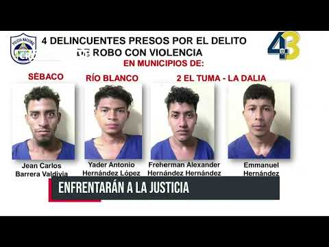 Policía pone mano dura contra narcomenudeo y robos en Granada y Matagalpa - Nicaragua