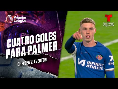 Póker de Cole Palmer – Chelsea v. Everton | Premier League | Telemundo Deportes