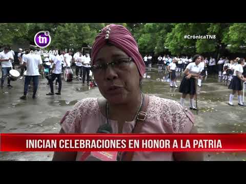 Estudiantes de Tipitapa inician celebraciones del mes de la patria - Nicaragua