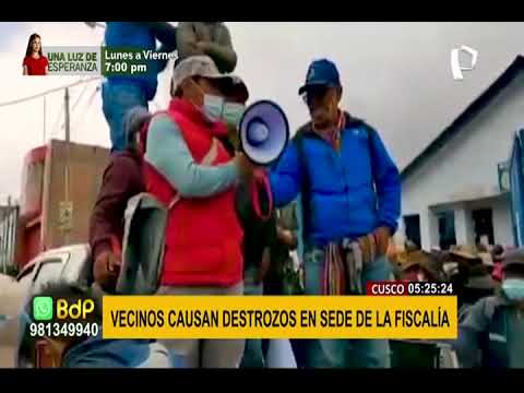 Cusco: ciudadanos irrumpieron en la sede de la Fiscalía ante indiferencia de las autoridades