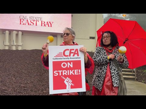 California State University faculty strike for higher pay at 23 campuses