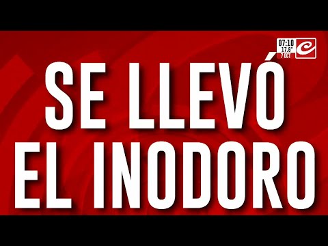 Insólito robo en un comercio: se hizo pasar por cliente... ¡y se llevó un inodoro!