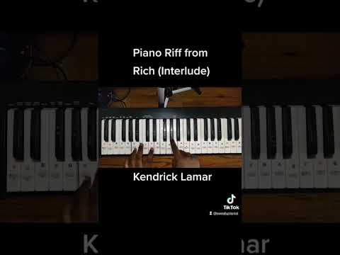 Kendrick Lamar Rich (Interlude) #piano #tutorial #music #viral #kendricklamar #rap #short #trending