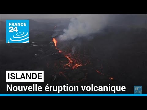 Islande : nouvelle éruption volcanique sur la péninsule de Reykjanes • FRANCE 24