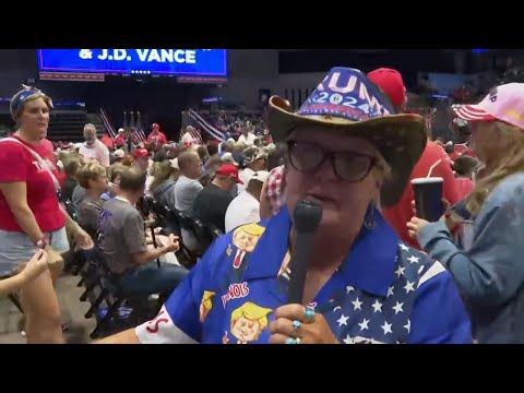 Trump supporters gather for his first campaign rally since assassination attempt