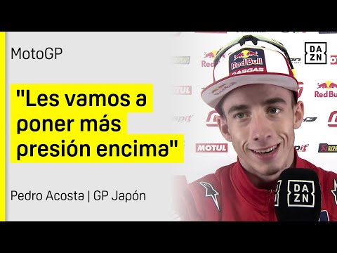 Pedro Acosta analiza su caída en la Sprint del GP de Japón y manda un aviso: No vamos a fallar