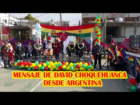DAVID CHOQUEHUANCA PARTICIPA REUNIÓN DE CONFRATERNIDAD CON RECIDENTE BOLIVIANOS EN ARGENTINA