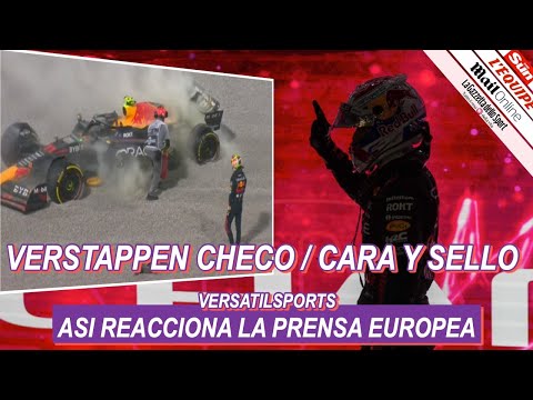 ASI REACCIONA PRENSA EUROPEA a CHOQUE de CHECO PEREZ y TRICAMPEONATO de VERSTAPPEN GP F1 QATAR