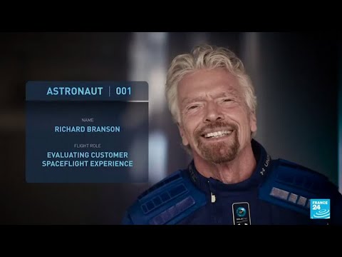 Le milliardaire Richard Branson se voit dans l'espace le 11 juillet, avant Jeff Bezos • FRANCE 24