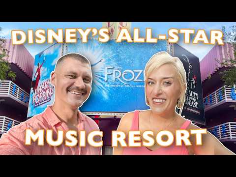 Disney World's CHEAPEST Hotel Surprised Us! All-Star Music Staycation | Room Tour, Food, Resort Tour