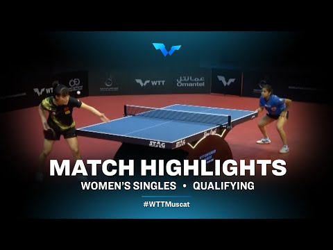 Table Tennis 🥍 Shi Xunyao Vs Diya Parag Chitale | WS | WTT Contender Muscat 2022 (Qual)