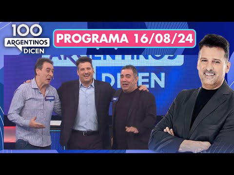 100 argentinos dicen - Programa 16/08/24 - INVITADOS: RODRIGO VAGONETA Y DIEGO PÉREZ