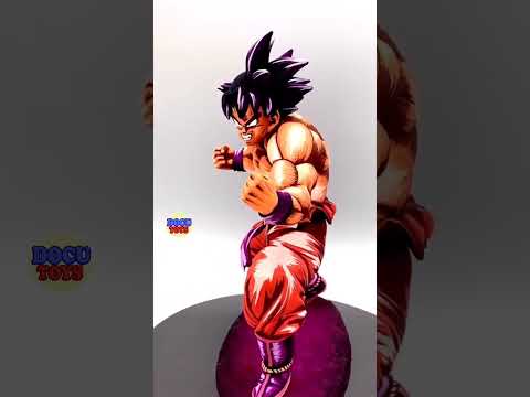 Estatua repintada custom de Goku KaioKen de Dragonball Z papaaaa