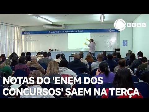 Notas do 'Enem dos Concursos' saem nesta terça-feira