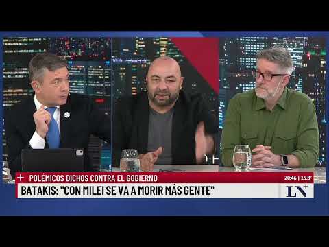 Batakis: Con Javier Milei se va a morir más gente; polémicos dichos contra el gobierno