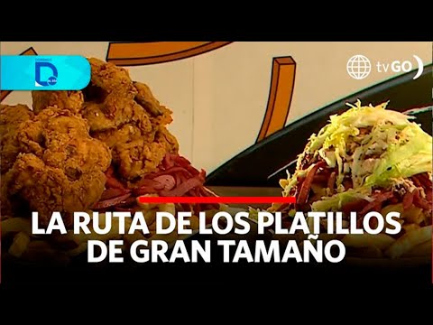 Los contundentes y deliciosos platillos extra large | Domingo al Día | Perú